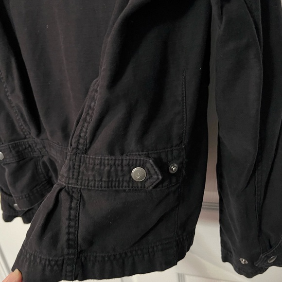 Free People Faye Cotton Military Lace-Up Jacket, GUC Size Small Color Bl… - Picture 5 of 8